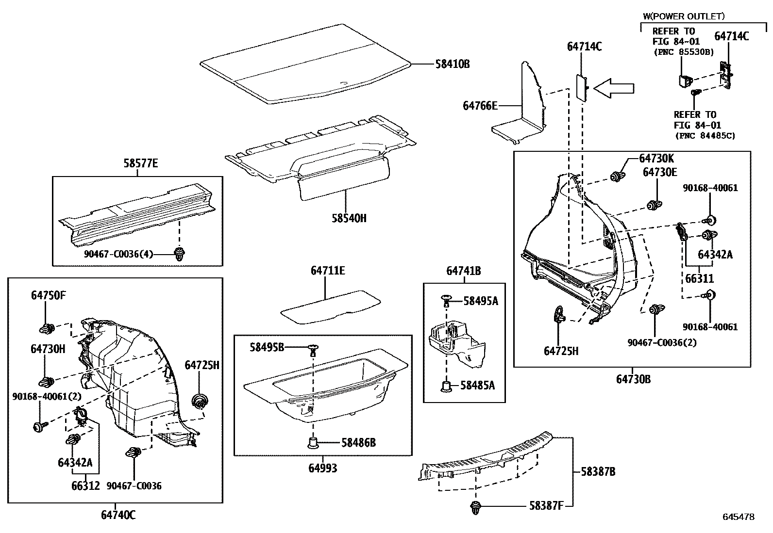 Toyota 583870R170C0 parts diagram