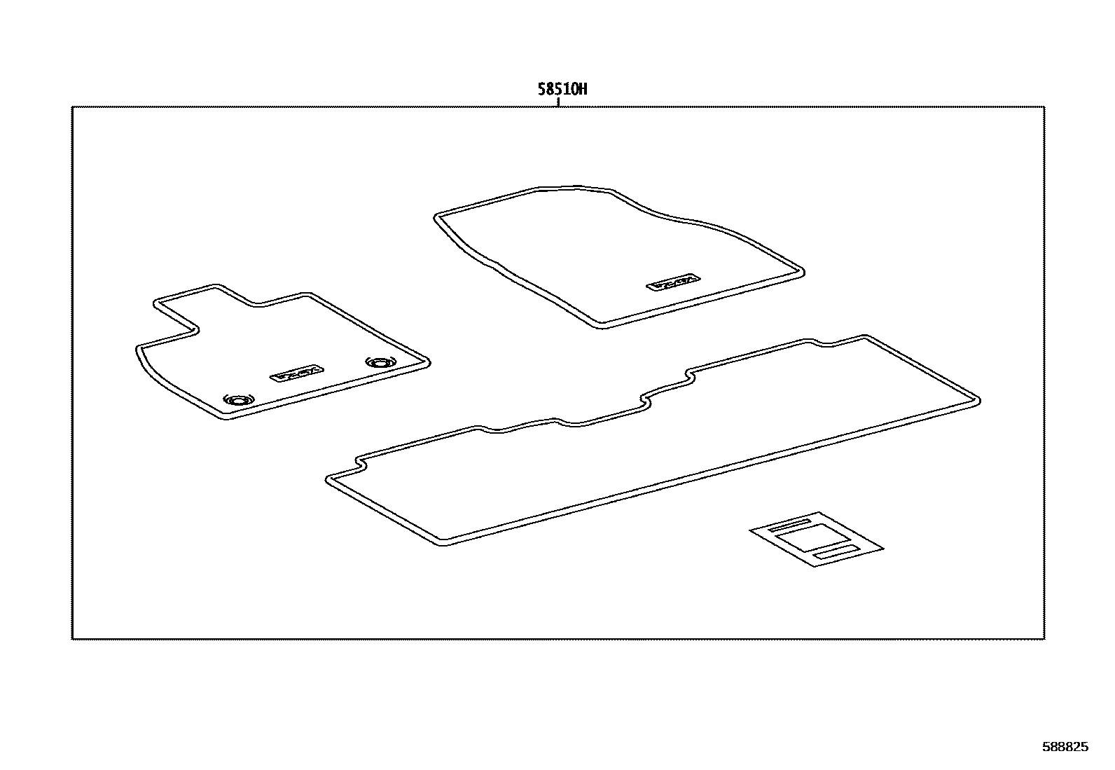 Toyota 58500YYG80C0 parts diagram