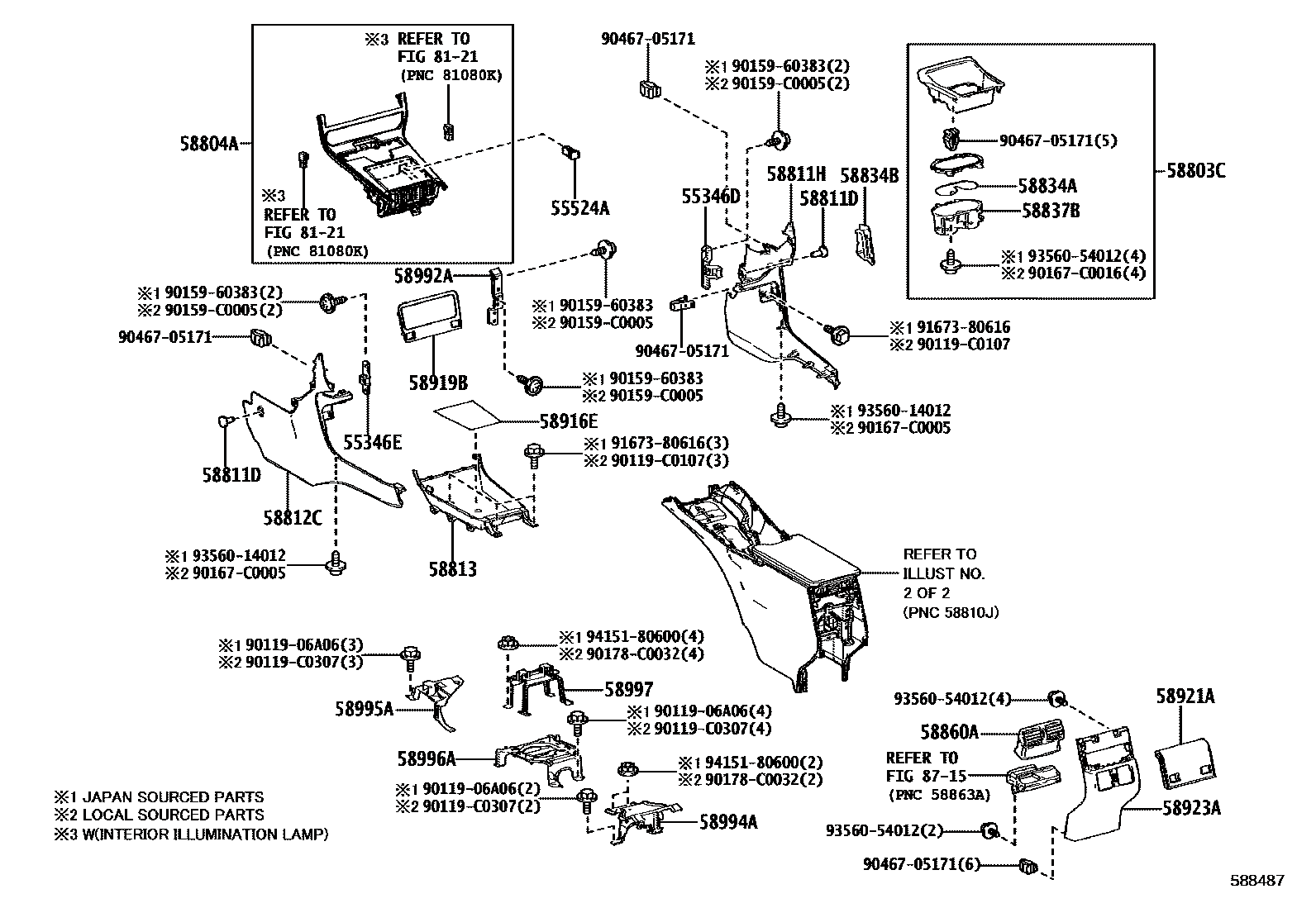 Toyota 588030R090C0 parts diagram