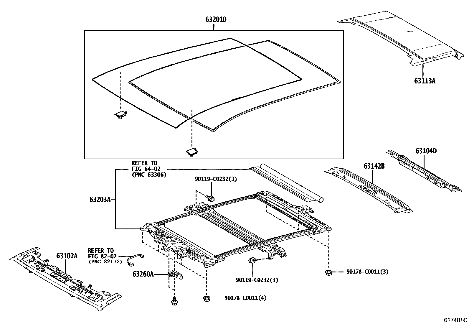 Toyota 632010R241 parts diagram