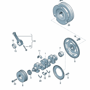 06K105101G  曲轴 适用于奥迪A7L