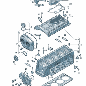 06L103064BA 完整气缸盖_（不带凸轮轴）适用于奥迪A7L