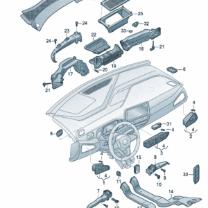 10D819703 出风口 适用于大众ID3