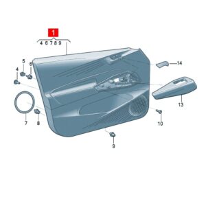 10D867011A 车门饰板适用于上汽大众ID.3