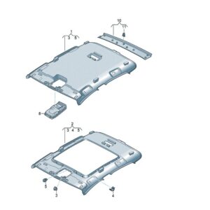 10D867501A 车顶棚适用于上汽大众ID.3