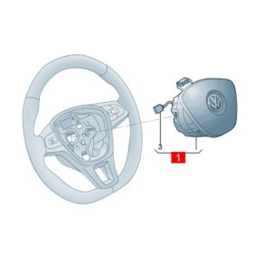 10D880201E 10D880201E 6PS 方向盘安全气囊单元适用于上汽大众ID.3