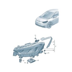 10D941077A 10D941078A 前部大灯 适用于上汽大众ID.3
