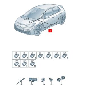 10D971042 底盘线束适用于上汽大众ID.3