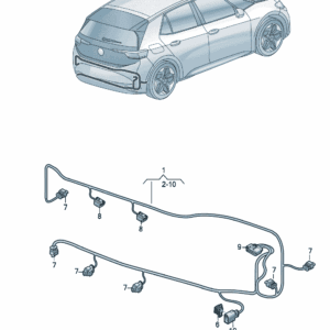10D971104 后保险杠线束适用于上汽大众ID.3