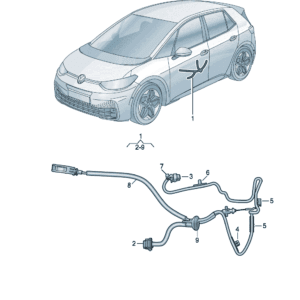 10D972295 车门把手线束适用于上汽大众ID.3
