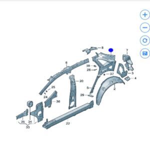 11A 810 327 A 侧围加强件适用于安徽大众与众06