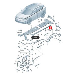 1EA971398AB 充电器高电压导线加热装置PTC 适用于上汽大众ID.3