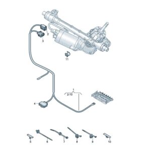1EB971111D 线束 适用于电控机械转向 上汽大众ID.3