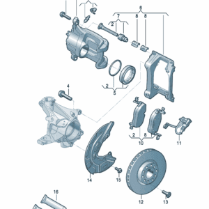 1ED 615 123 H 1ED 615 124 H 制动钳壳体适用于奥迪Q5e tron
