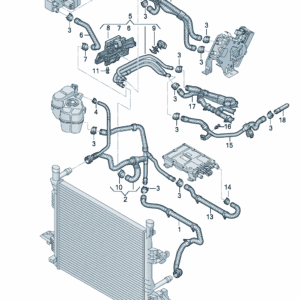 1ED121051A 冷却液软管适用于大众ID.4 ID.6 ID7