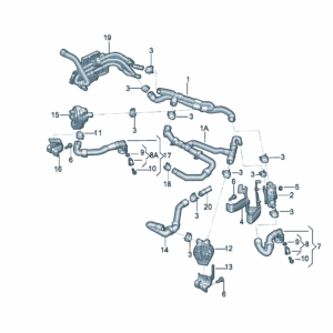 1ED122109 冷却液软管 适用于大众ID3