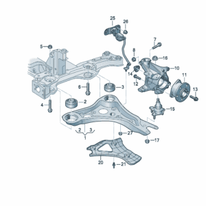 1ED407151B 横摆臂 适用于大众ID3