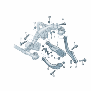 1ED505311C 横摆臂 适用于大众ID3
