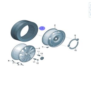 1ED601322MRPI 倍耐力轮胎265/45R20 104T适用于ID6