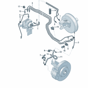 1ED614739 制动管适用于奥迪Q5e Tron