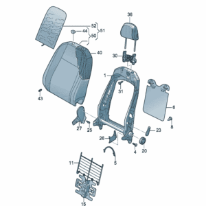 1ED881045G 靠背底座适用于大众ID7