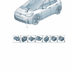 1ED971566G 电子控制空调器线束适用于大众ID7