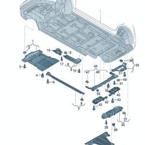 1EE825236B底板饰板适用于大众ID7