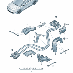 1EE971015Q 高电压蓄电池高电压导线适用于大众ID7