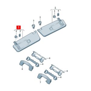 22D857551A  22D857552A 遮阳板 适用于上汽ID.3