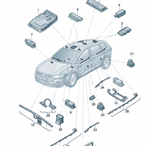 3CC947291 LED阅读灯适用于大众ID7