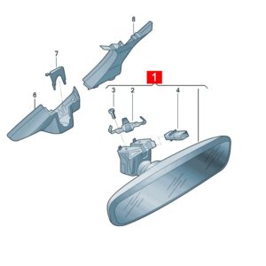 3GD857511 车内后视镜 适用于上汽大众ID.3