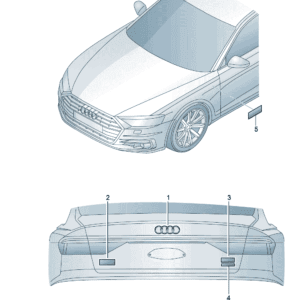 4KG853742A AUDI字符适用于奥迪A7L