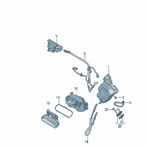 4N0839015C 4N0839016C车门锁适用于大众ID7