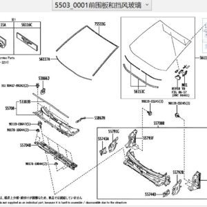 561010R340-挡风玻璃适用于丰田BZ4X