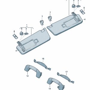 5GG857551E LU4 5GG857552N LU4 遮阳板适用于大众ID7