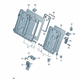 5GG885501 5GG885502A靠背底座适用于大众ID7