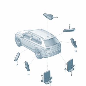 5WA035507A 车顶组合天线适用于上汽大众ID.3