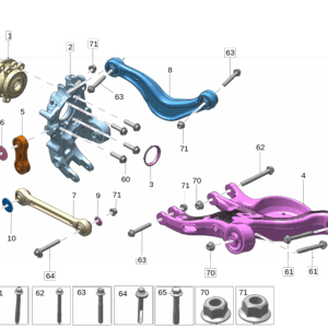 6600091828 后轮毂轴承 适用于极氪001