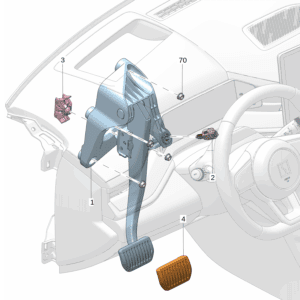 6600092560 	制动踏板 适用于极氪001