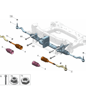 6600113866 转向器带横拉杆总成适用于极氪009