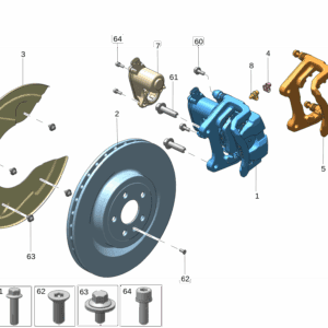 6600113892 6600113894 后制动卡钳 左 后制动卡钳 右适用于极氪009