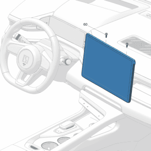 6600123957BA0 中控显示屏（CSD）适用于极氪001