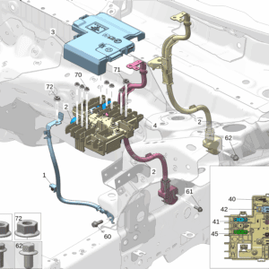 6600124321 主蓄电池接地线 适用于极氪001