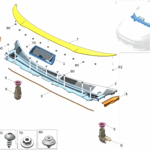 6600208905 空调进气口盖板 适用于极氪001 - 杰联莱
