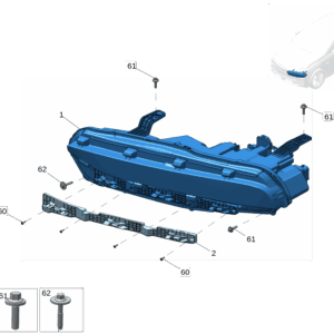 6608103756 前大灯 左 适用于极氪x