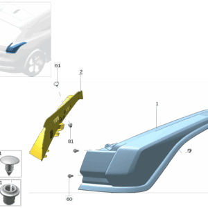 6608067601 /6608067602车身侧尾灯适用于极氪001 - 杰联莱