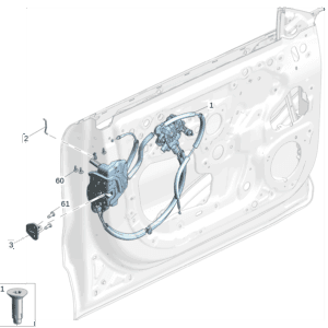 6608080029 前门锁 右 适用于极氪7x