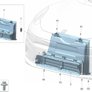6608095901 可变进气格栅适用于极氪001 - 杰联莱