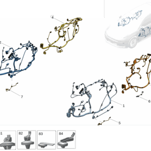 6608098387 前门线束左 适用于极氪001 - 杰联莱