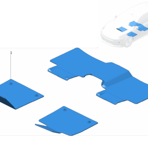 6608114232LA2 脚垫 适用于极氪7x